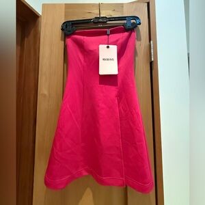 NWT Miscreant London Pink mini strapless Cupid Dress valentines 💘 revolve brand